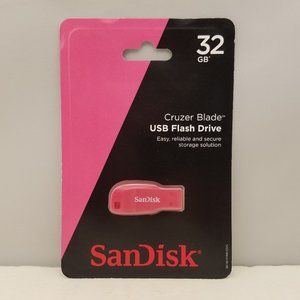 SanDisk Cruzer Blade USB Flash Drive 32 GB Pink
